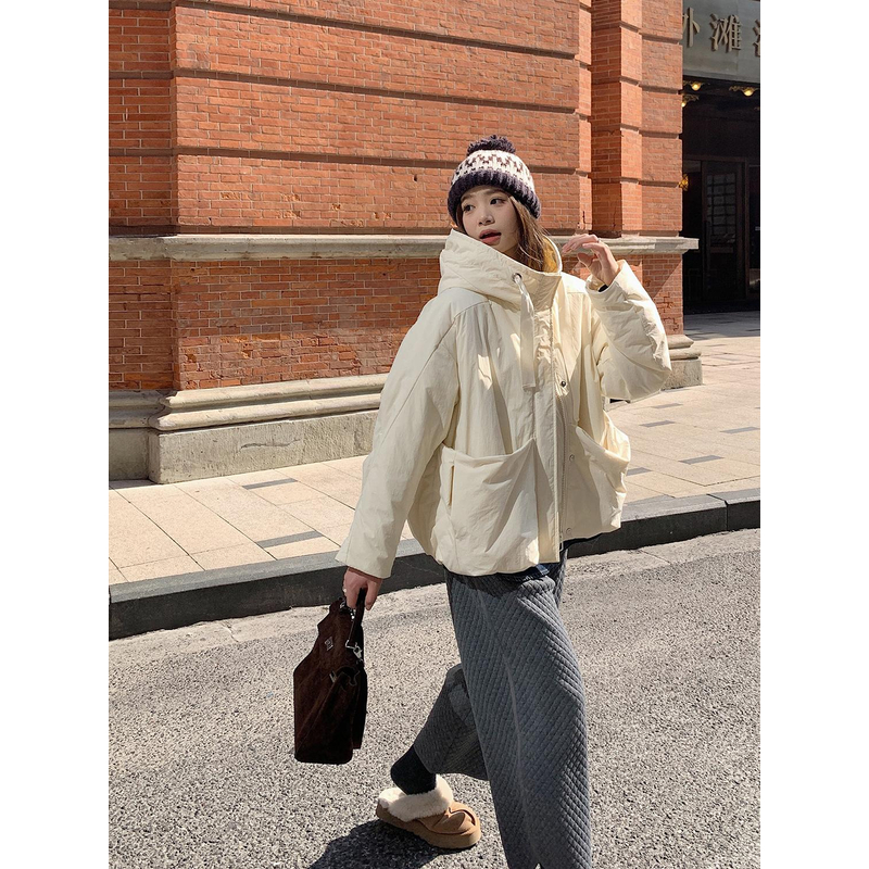 ALINDM【永夜星河】大码女装微胖mm外套冬季200斤宽松棉服AS25983