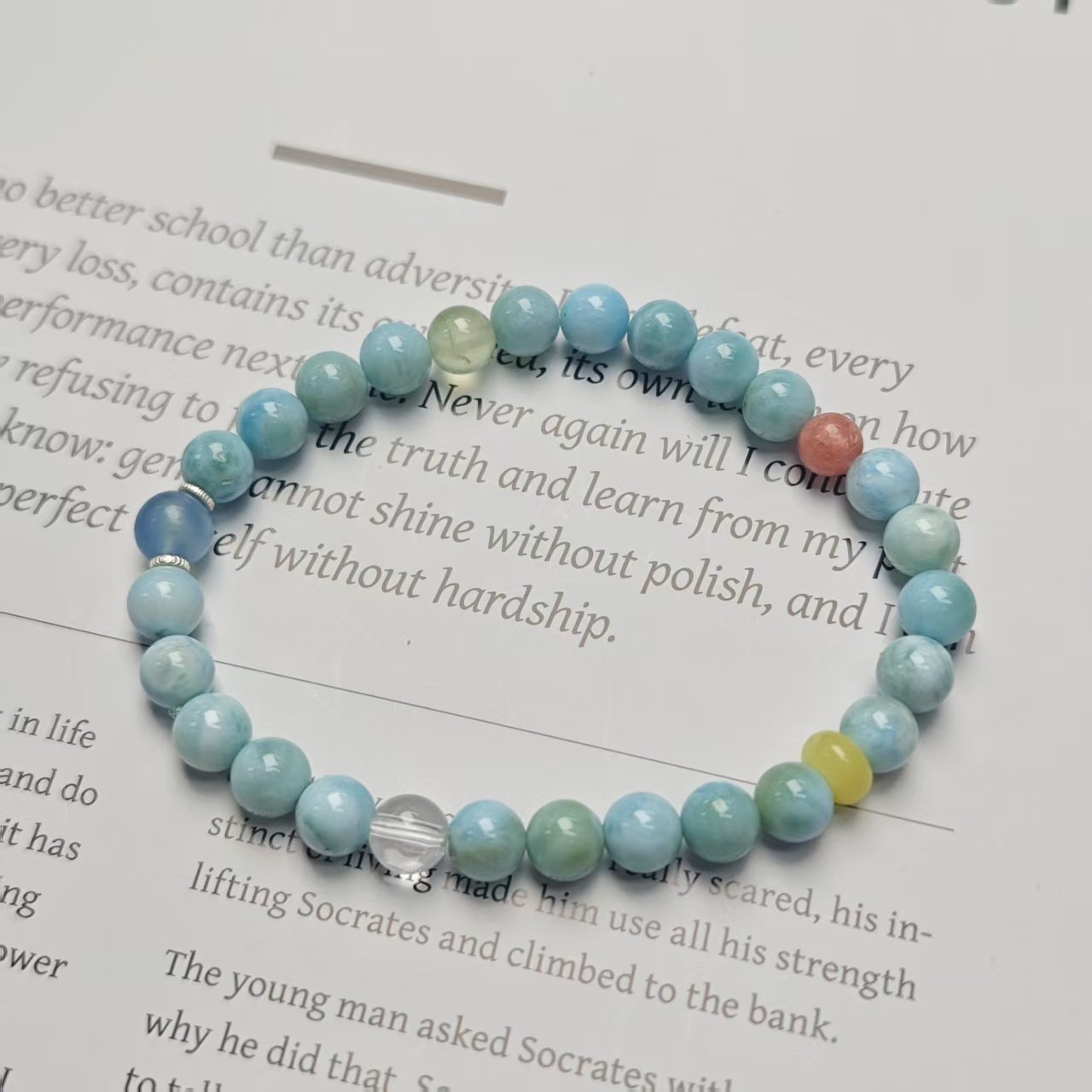 【缤纷夏日】海纹石手链6+(多样发其一) YX177