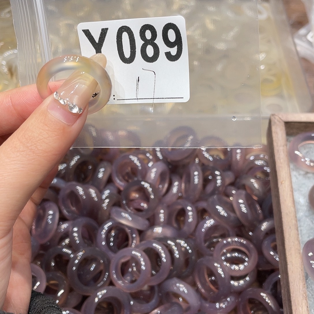 玛瑙/玉髓未镶嵌戒指089