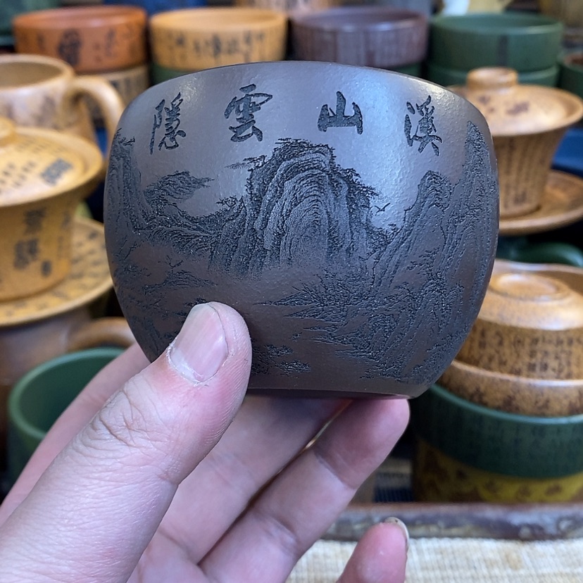 【闪购商品】紫砂杯子宜兴全手工紫砂杯