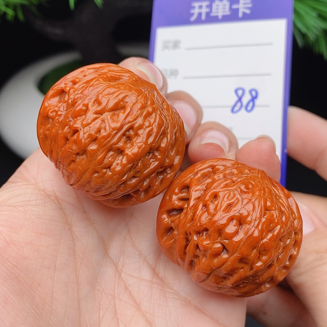 文玩核桃把件38铁锤88