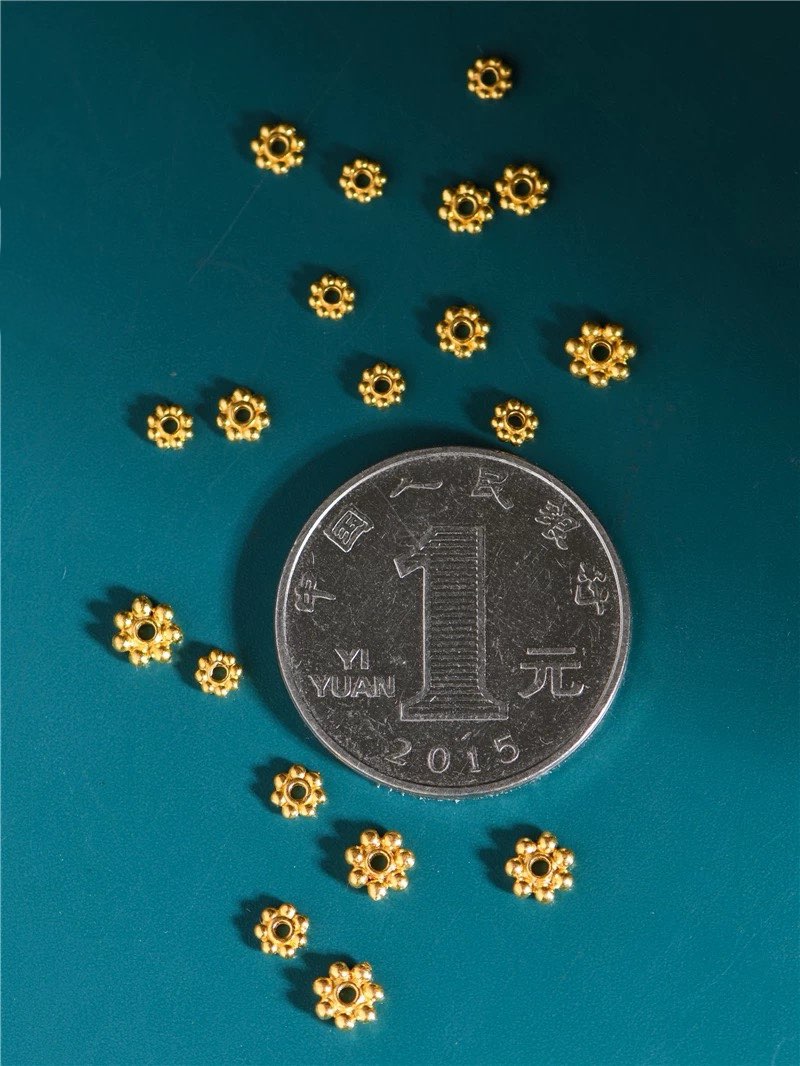 【伊梵甄选】雪花隔片珠散珠圆珠手链项链diy配饰