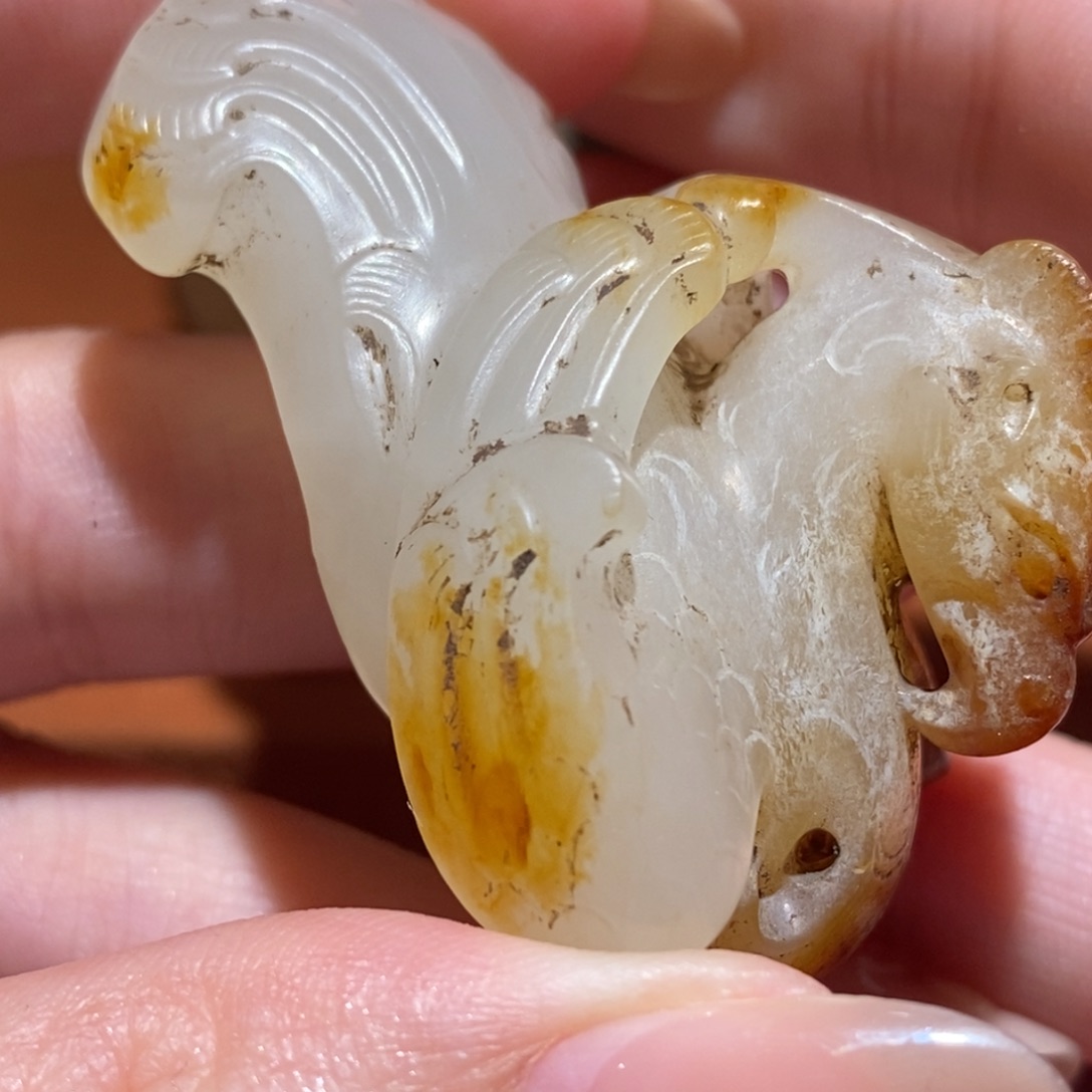 和田玉珠子未镶嵌张*