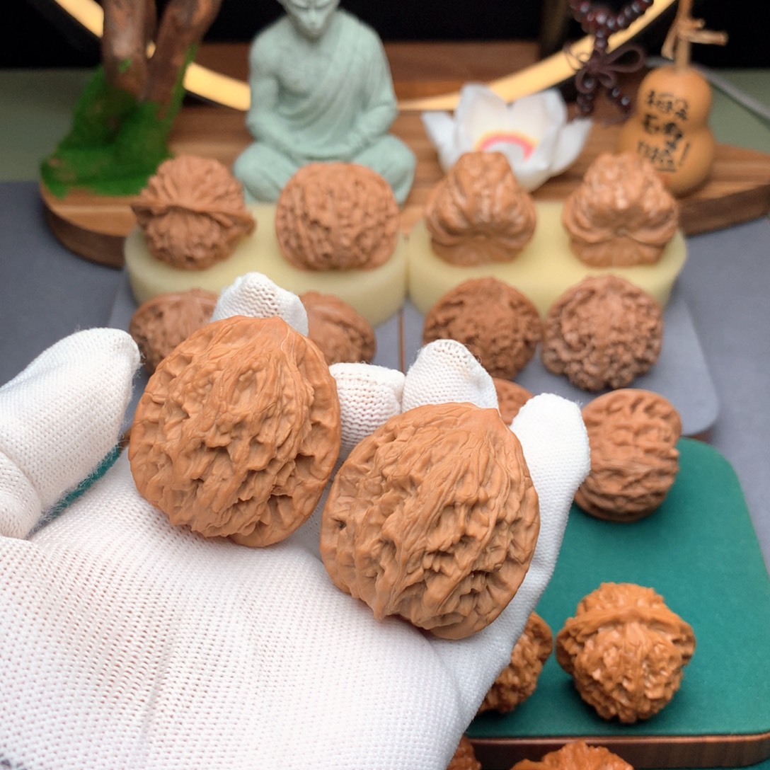 文玩核桃吊坠文玩核桃麦穗虎头