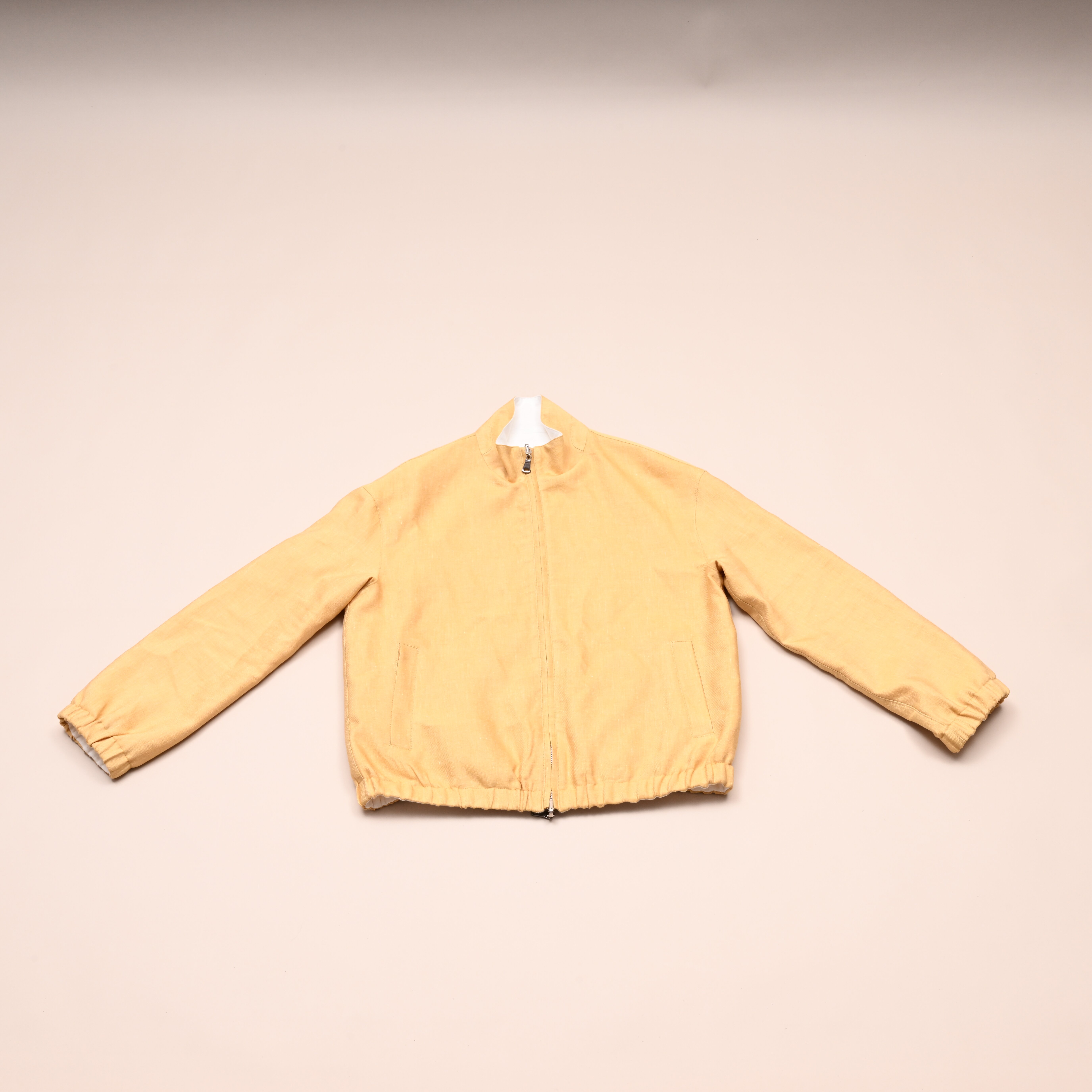 LP飞行员夹克桑蚕丝亚麻外套