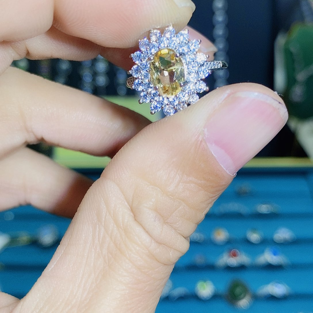 紫晶珠宝半成品银S925镶嵌