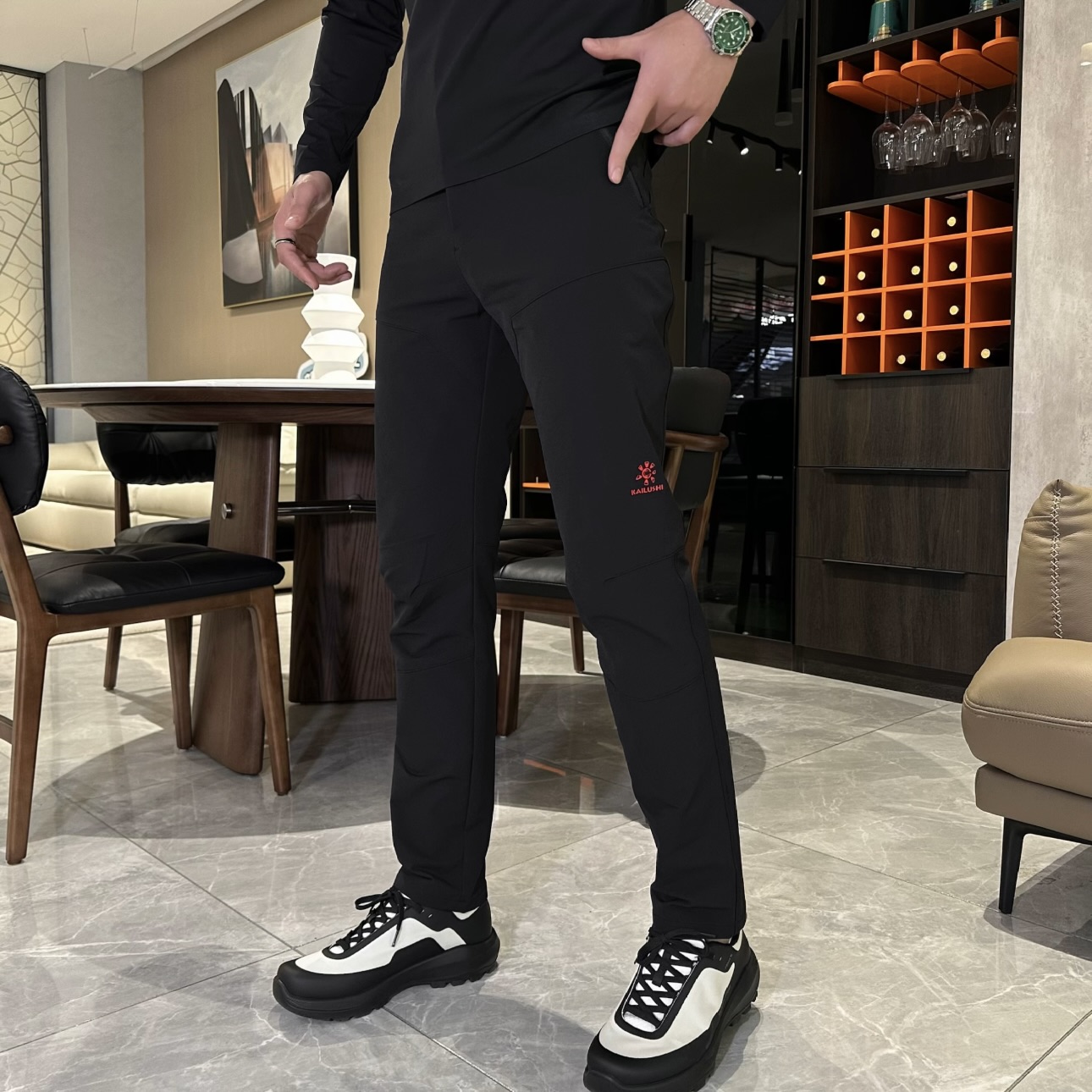 K11款秋冬季男士新款时尚百搭修身显瘦户外徒步保暖防水冲锋裤