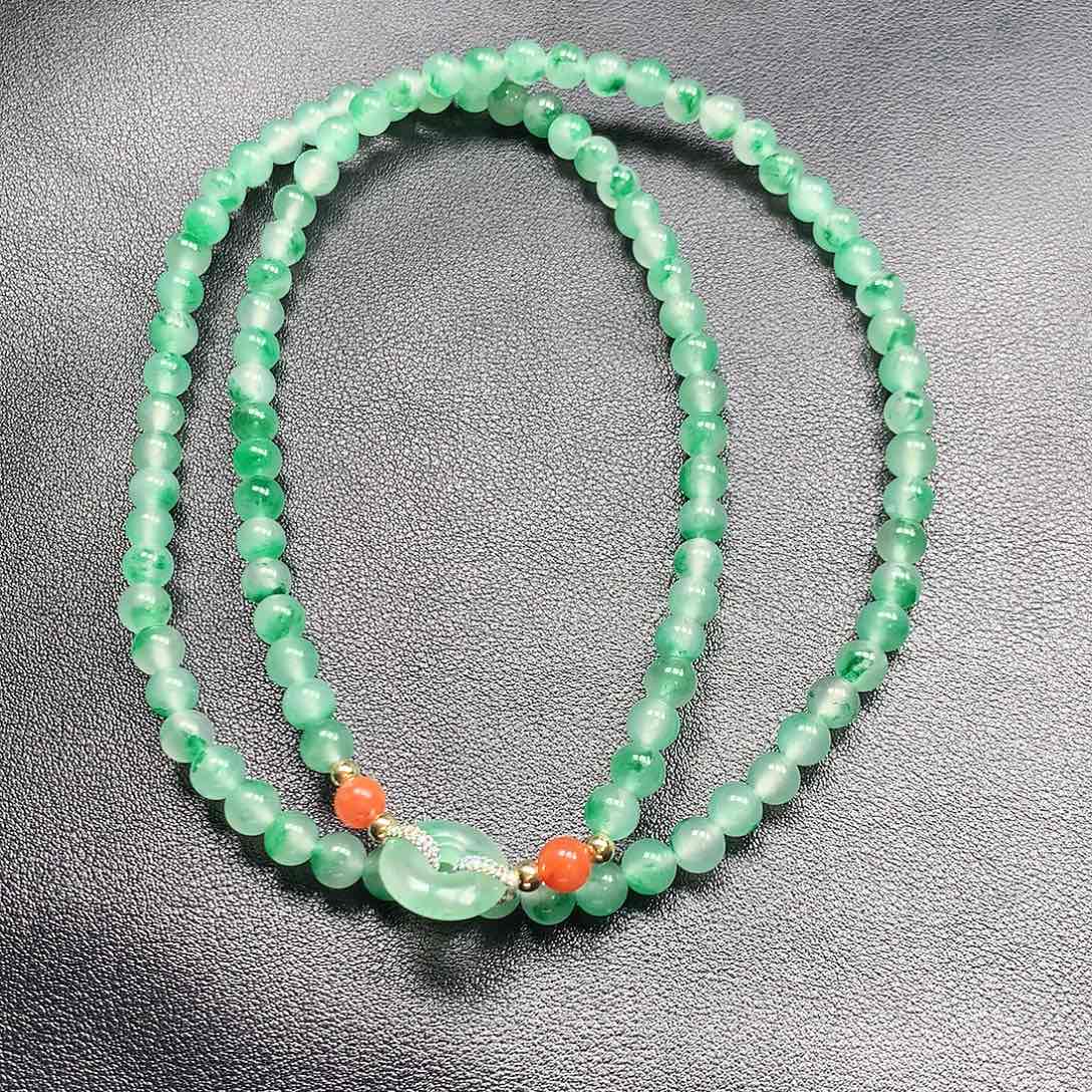 噼***嘭石英质玉未镶嵌项链