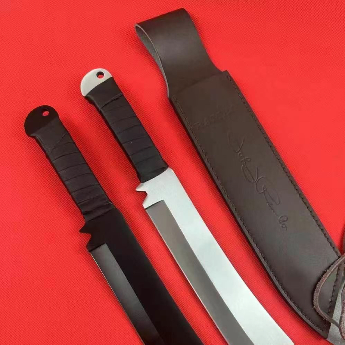 史泰龙兰博四代高硬度家用刀户外露营多功能刀具水果刀便携耐用