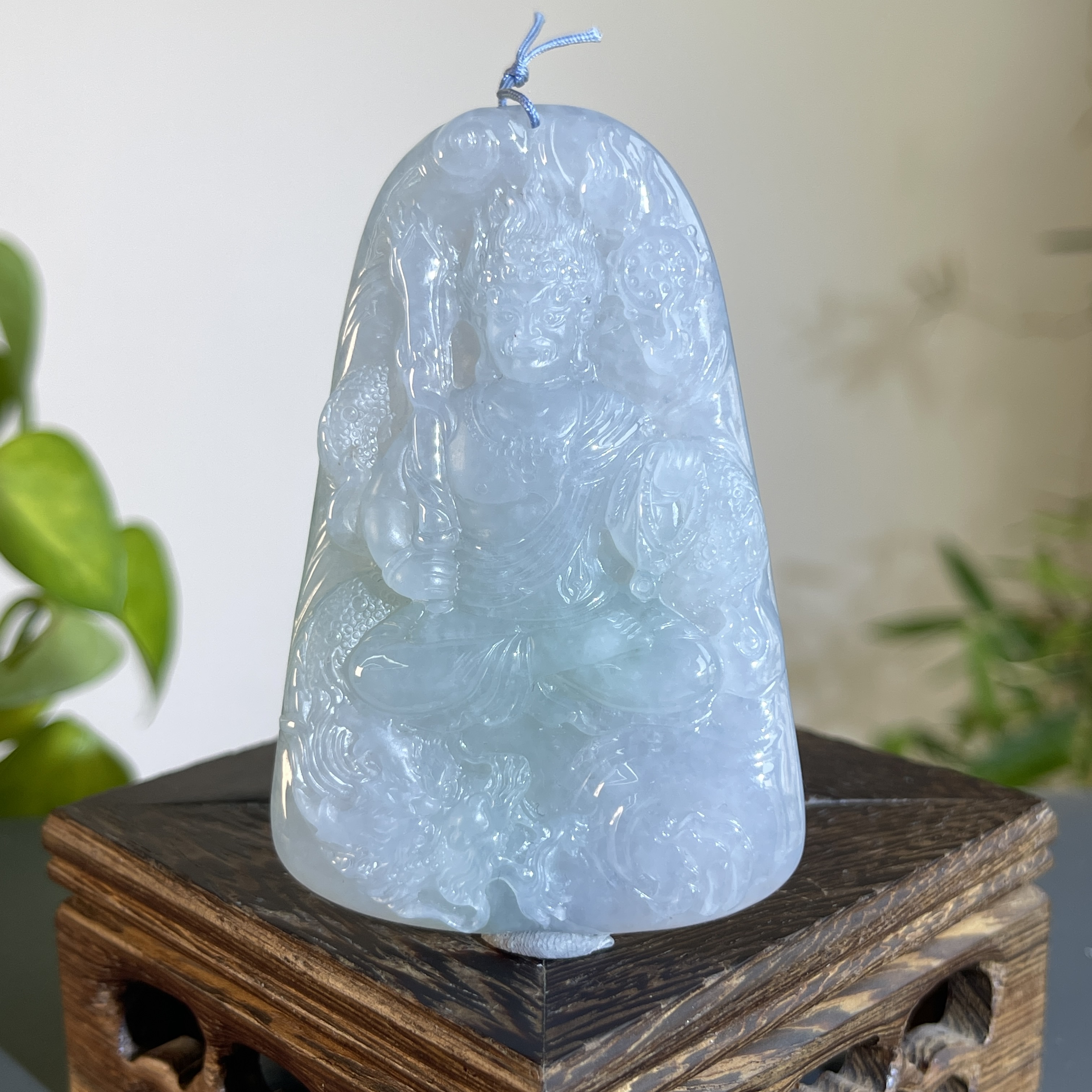 JXW17-161 天然翡翠缅甸A货 不动明王