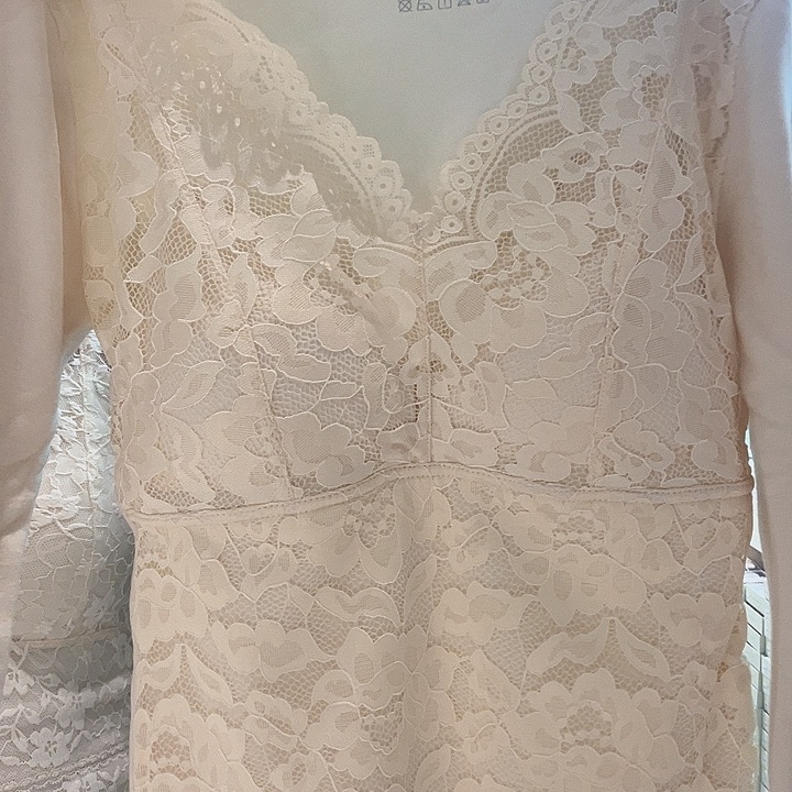 羊羔毛长袖蕾丝打底衣