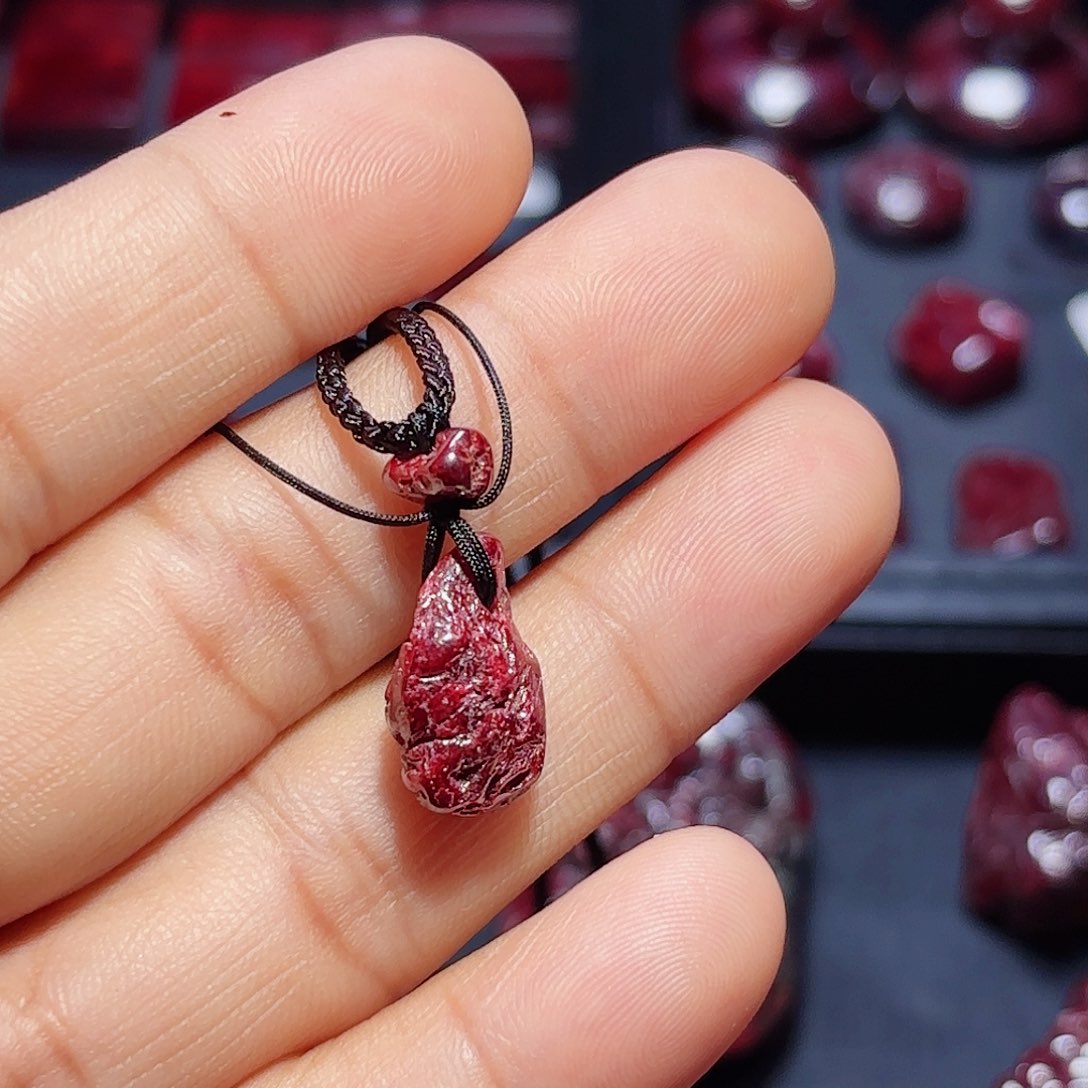 天然辰砂水原矿无根砂4.3克