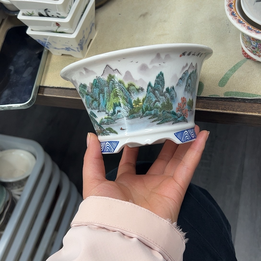 花盆紫砂378号瑕疵15/8cm