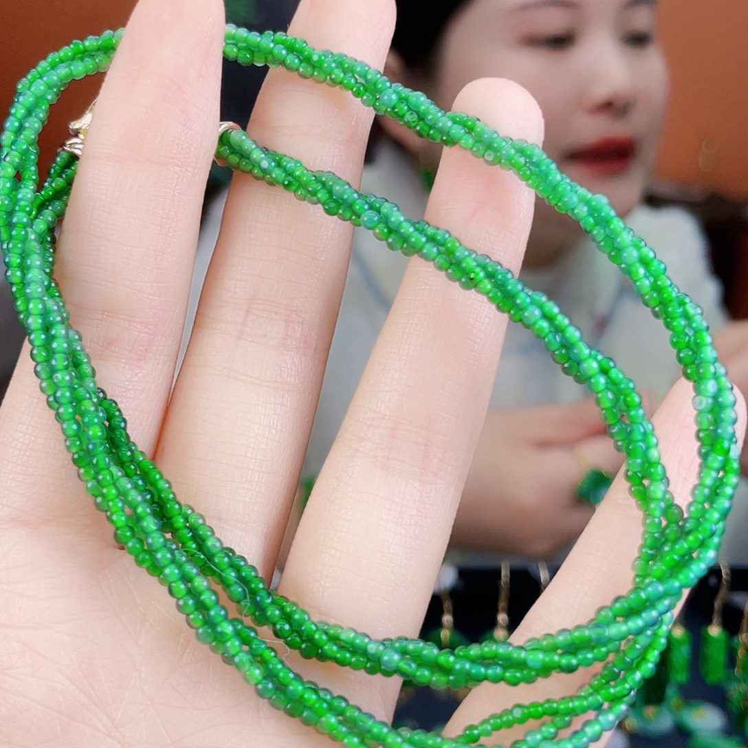 翡翠未镶嵌耳饰饰品