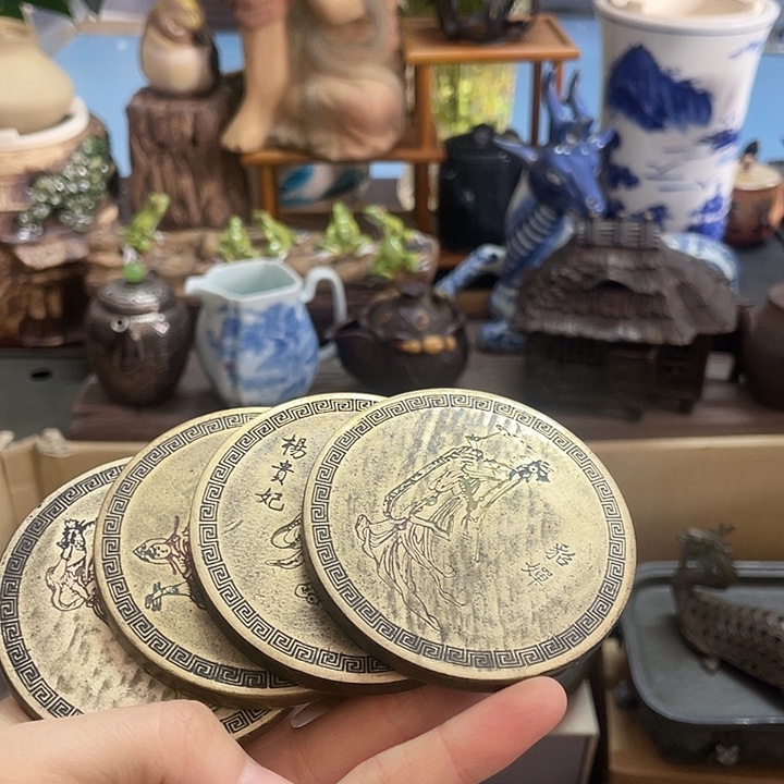 铜中古工艺品摆件