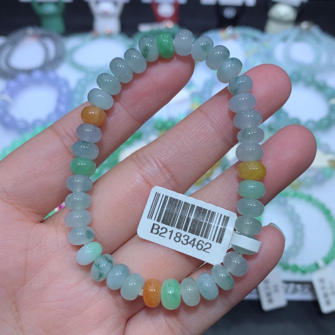翡翠未镶嵌手串天然