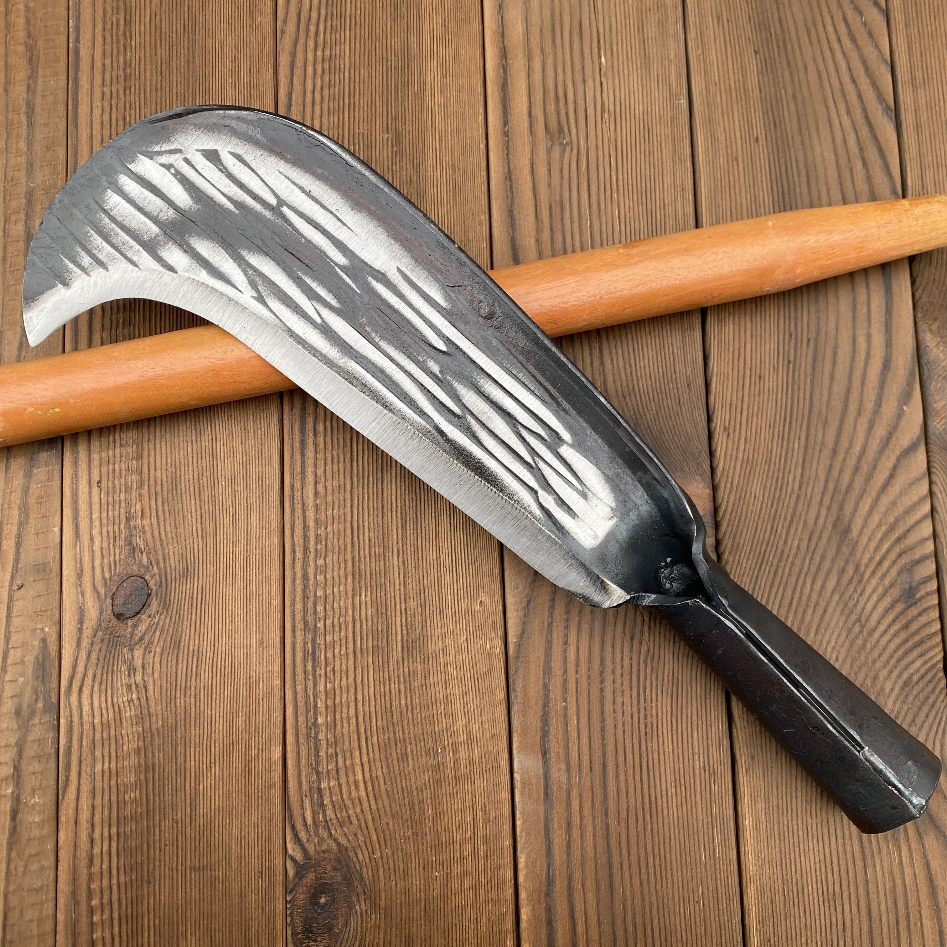 纯手工锻打一体成型加厚加重型户外农用砍柴开荒开路破竹开山柴刀