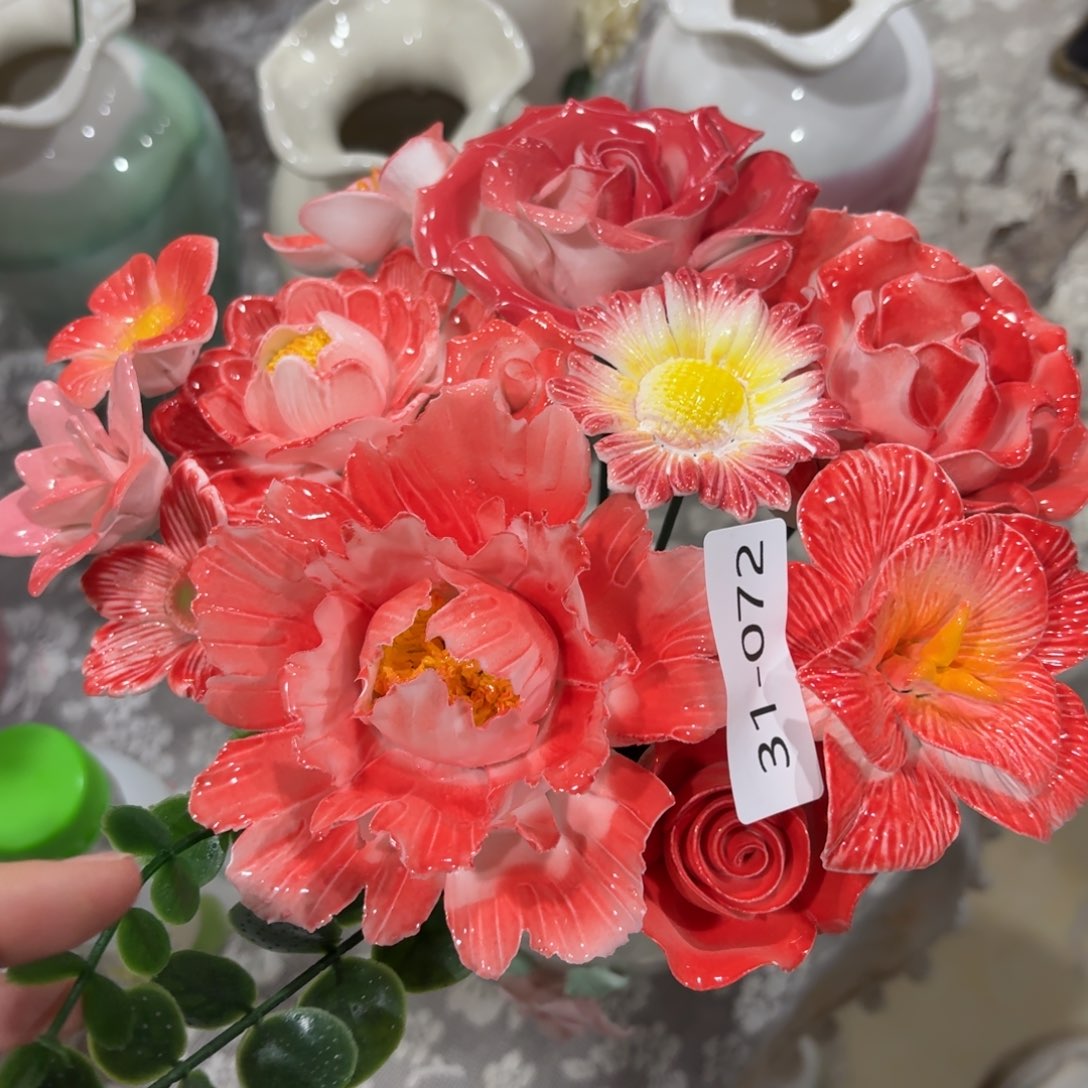 陶瓷花，28元发货，退款拉黑，