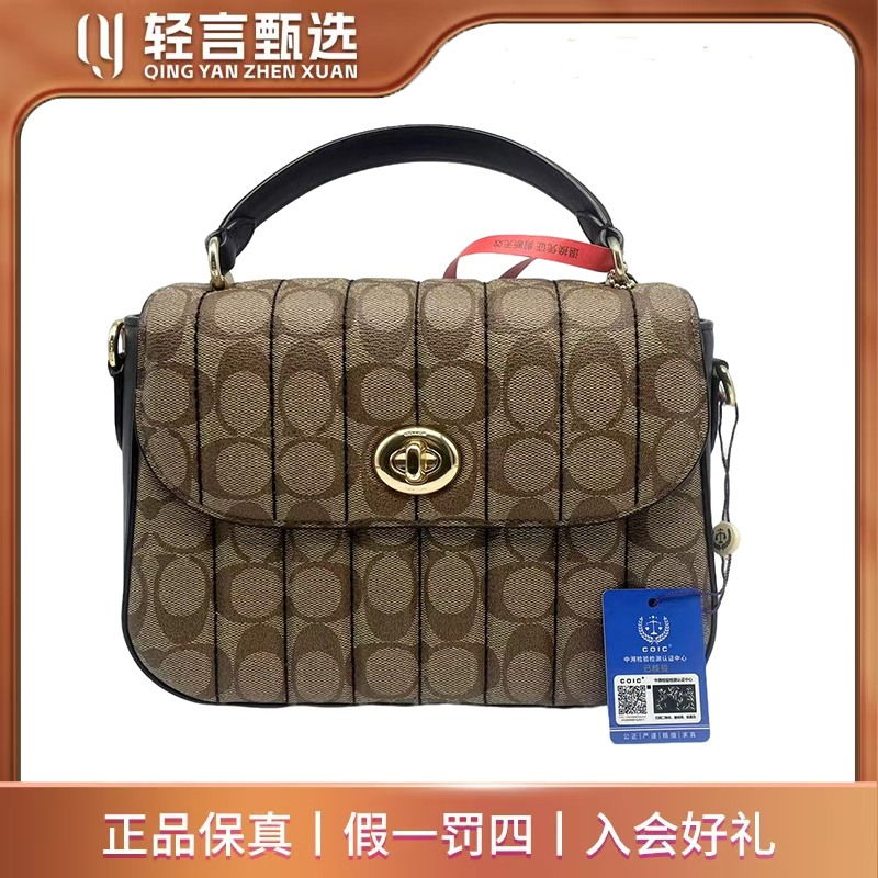 95新 COACH/蔻驰 单肩包/E202173/25*18