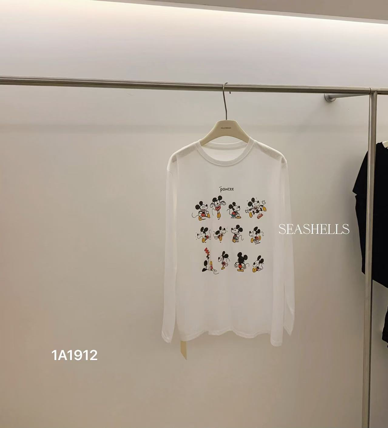 seashells@1A1912 韩系可爱卡通大版防晒长袖罩衫 6-14