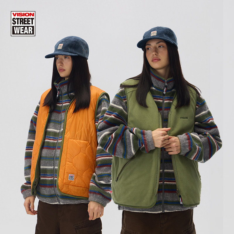 VISION Primaloft®棉葫芦纹户外夹棉马甲外套穿搭户外保暖秋冬季
