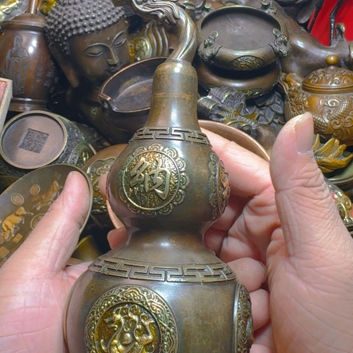 铜器摆件收收藏藏