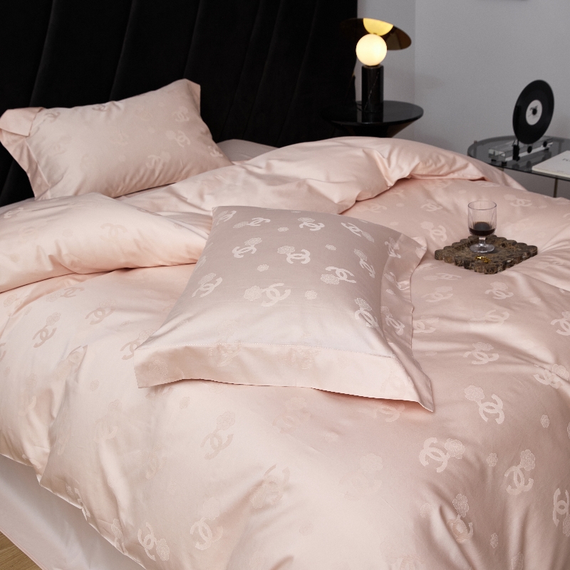 可可小姐  高端100支长绒棉四件套全棉提花轻奢全棉四件套