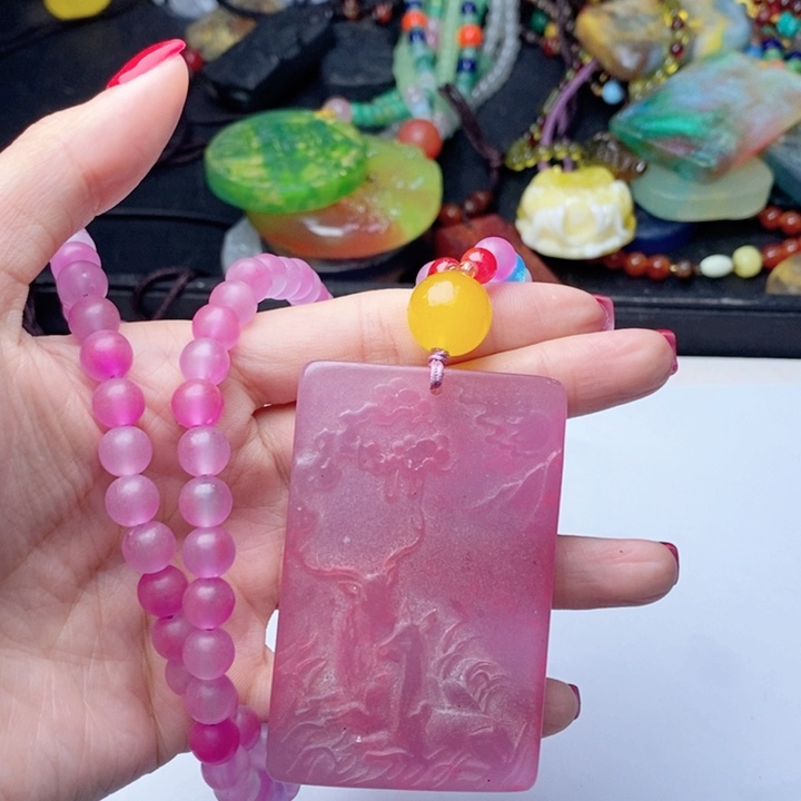 蜜蜡颈饰未镶嵌276套装