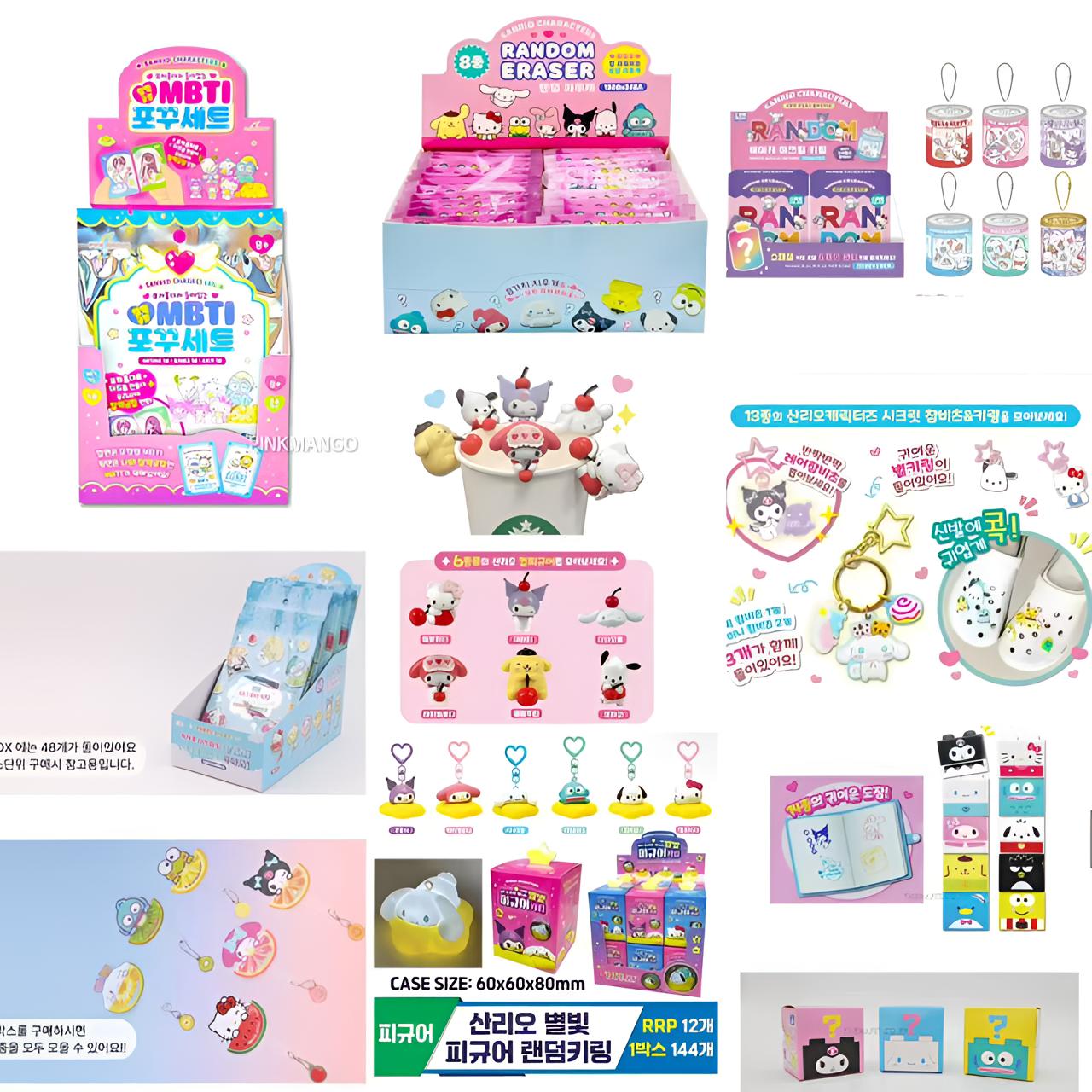 鱼仔【Sanrio韩版合集】韩谷正品摆件樱桃杯边缘罐子亚克力挂件