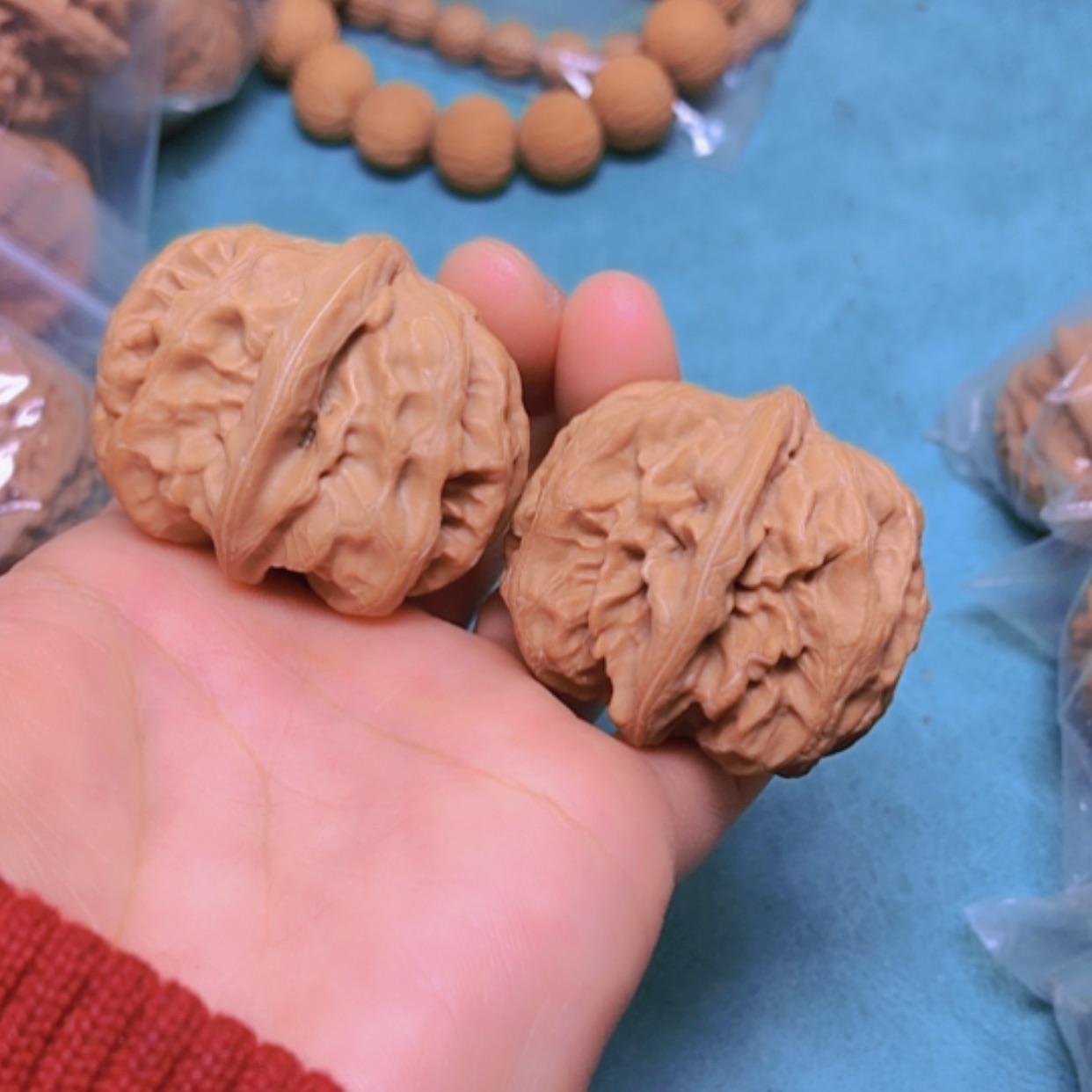 【闪购商品】摆件核桃42平谷方块修尖