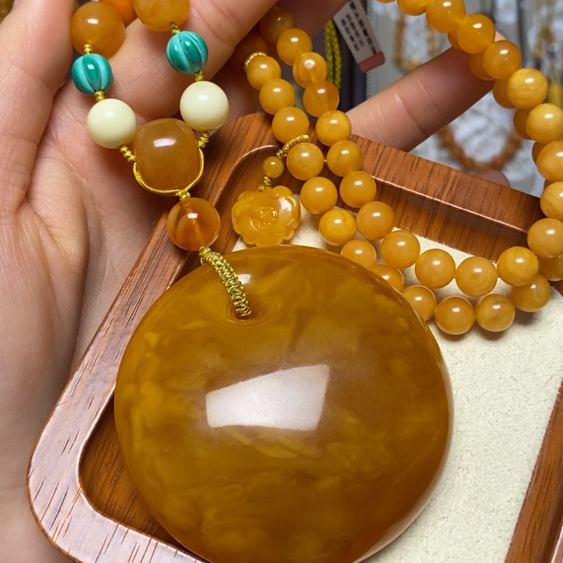 【闪购商品】蜜蜡颈饰未镶嵌项链