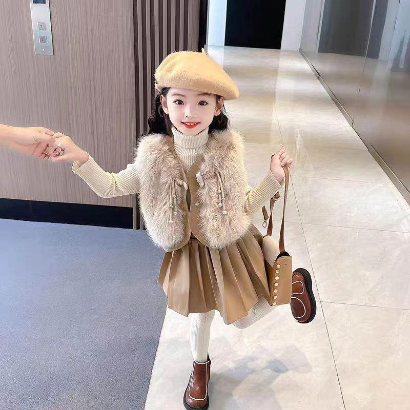 《萌宝专属》品牌折扣童装专柜正品清仓儿童女童洋气针织宝宝小童