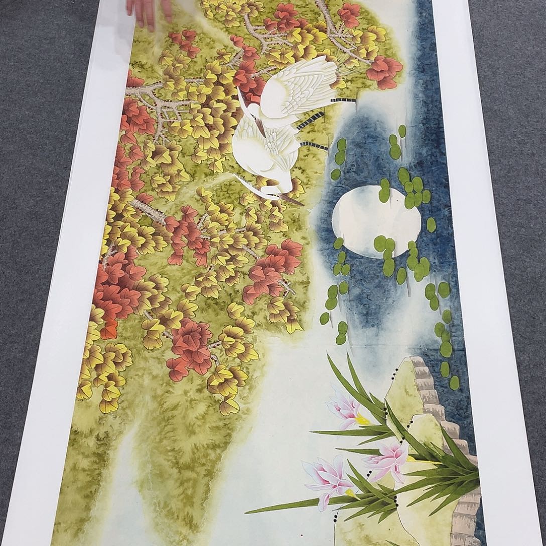 国画今天上午国画作品展示