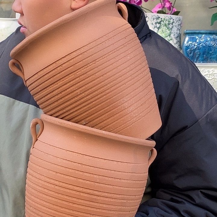 紫砂花盆口18高22福利