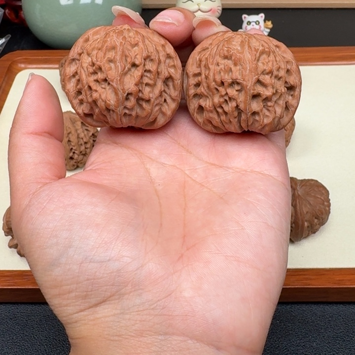 文玩核桃把件全品磨盘43