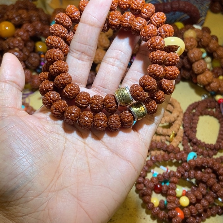 金刚菩提吊坠126玉化双圈跑环款