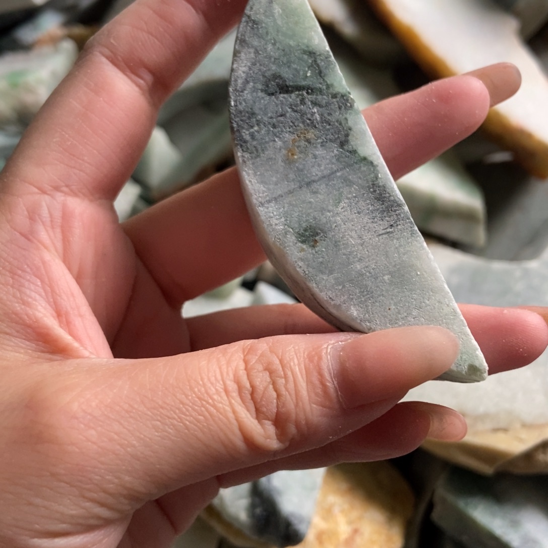 无***良翡翠未镶嵌挂件天然翡翠