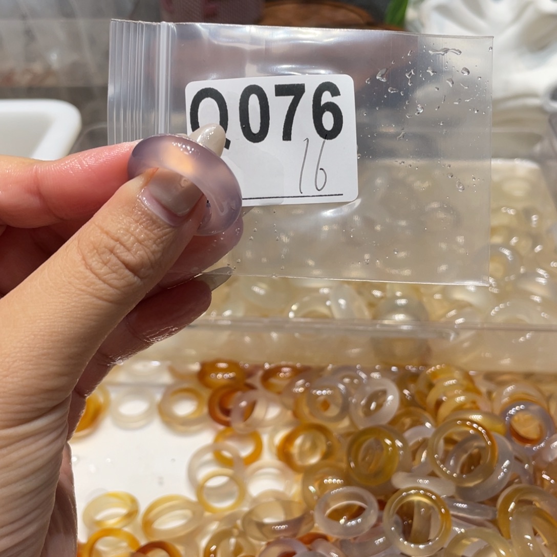 玛瑙/玉髓未镶嵌戒指076