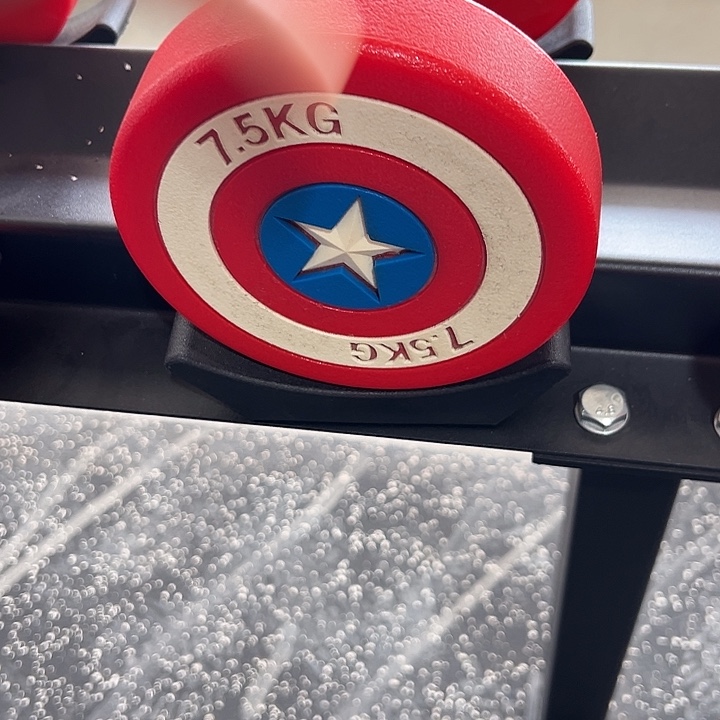 全新纯钢美队7.5公斤一对哑铃