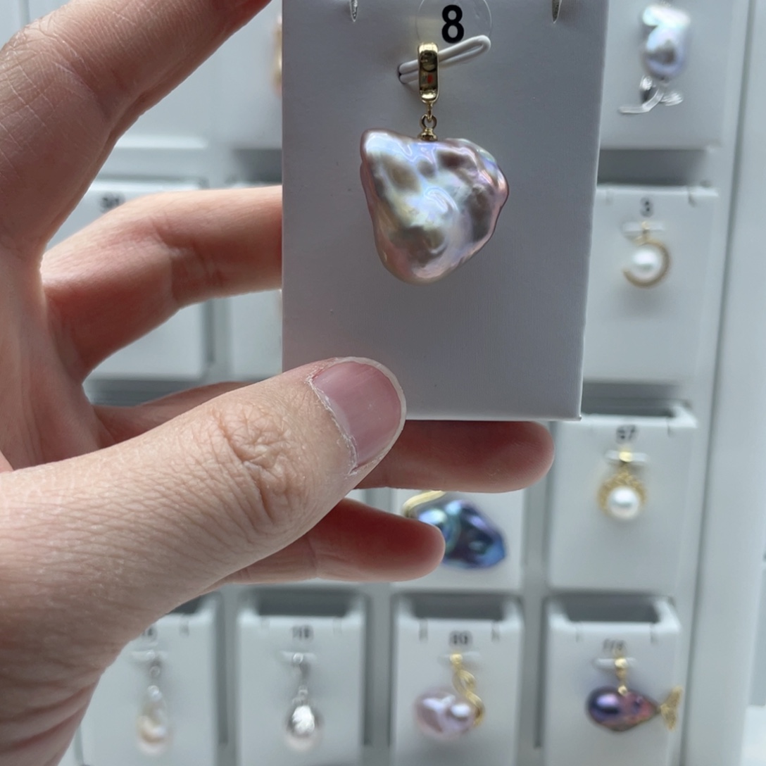 合金淡水珍珠颈饰