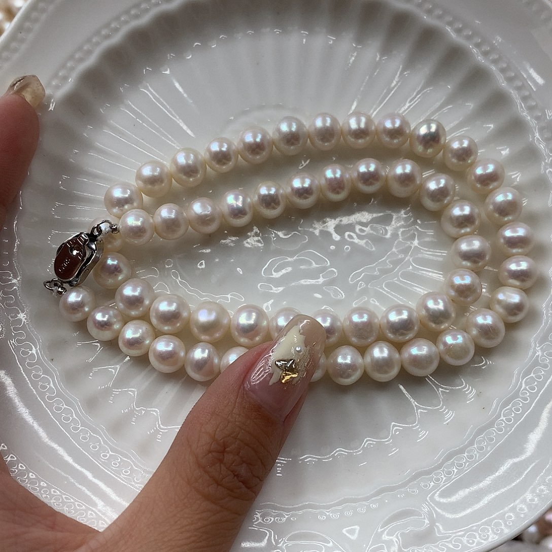 淡水珍珠8-9未镶嵌n26项链