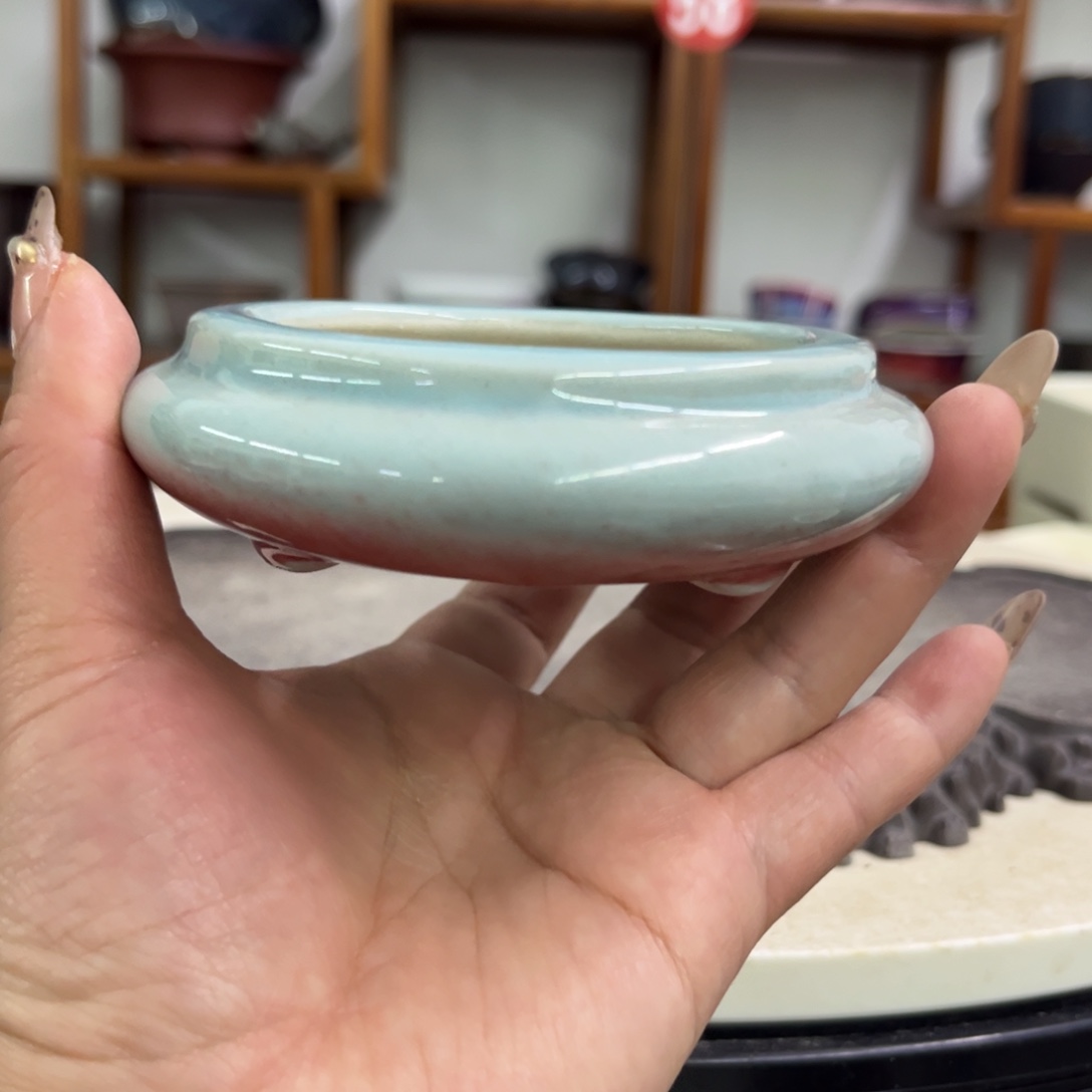 紫砂花盆瑕疵3/8。。。