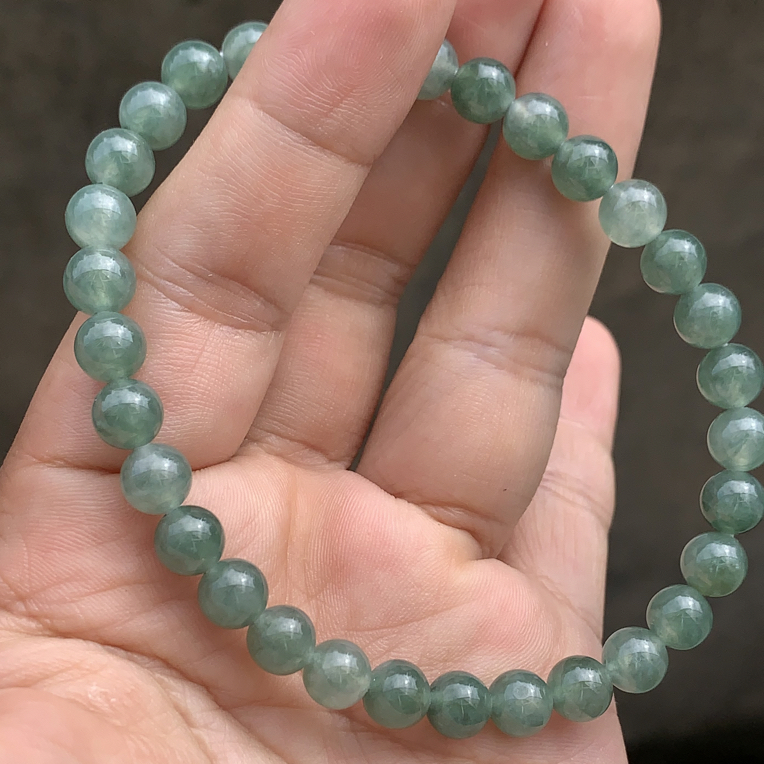 缅甸天然翡翠a货手串
