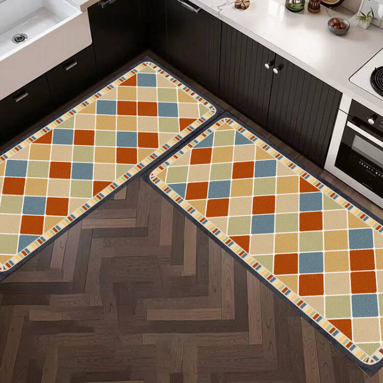 2025新款厨房长条地垫皮革防水防油垫免洗阳台地毯防污可裁剪