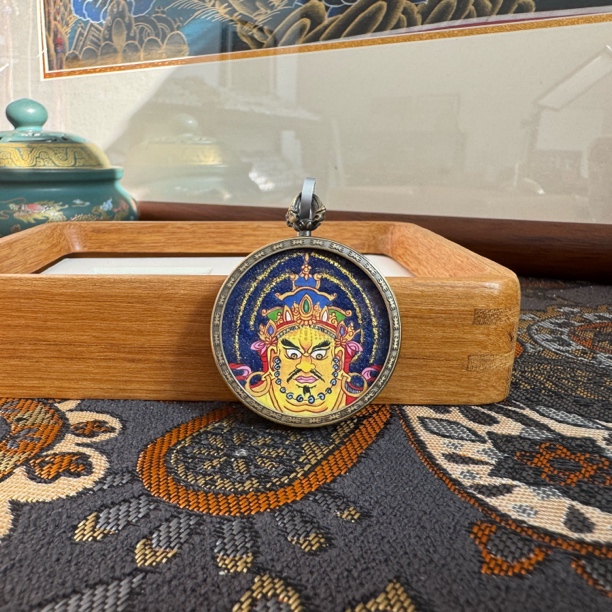 热贡西藏尼泊尔纯手绘唐卡黄财神k000242