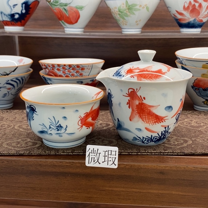 釉下老陶泥手工绘制