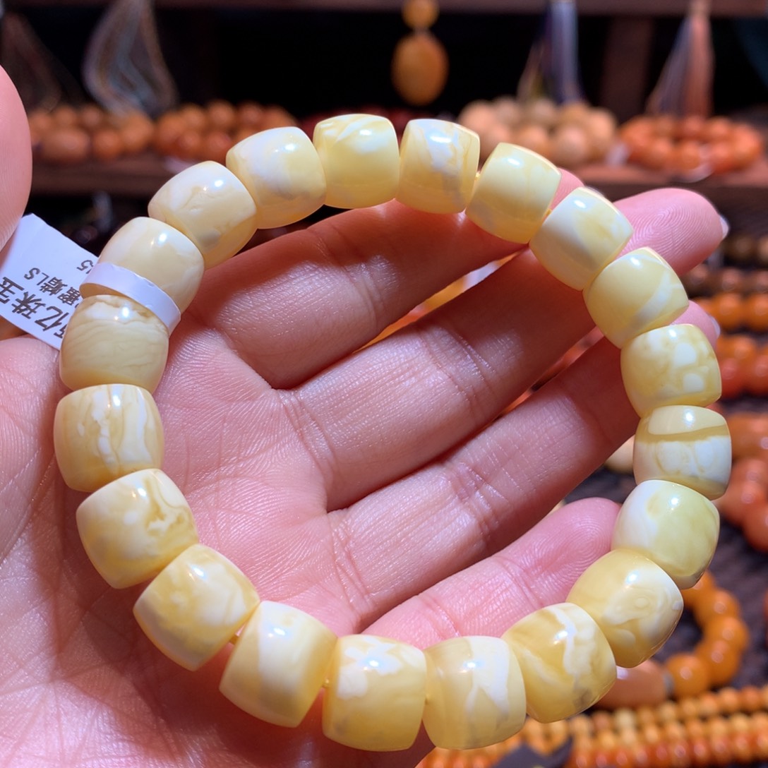 蜜蜡未镶嵌手串蜜蜡手串