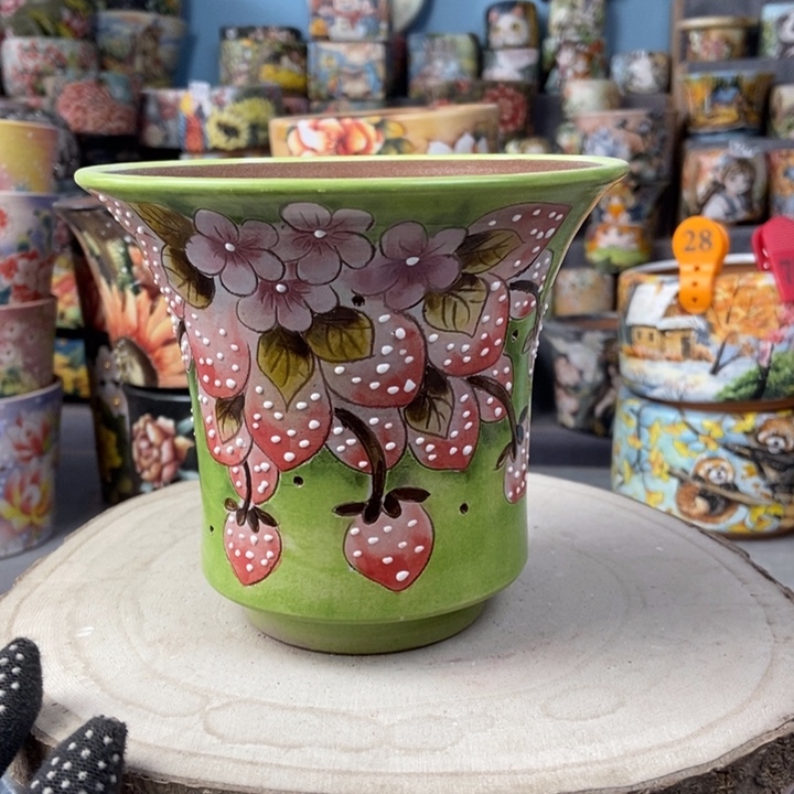 红陶景德镇艺术手绘作品