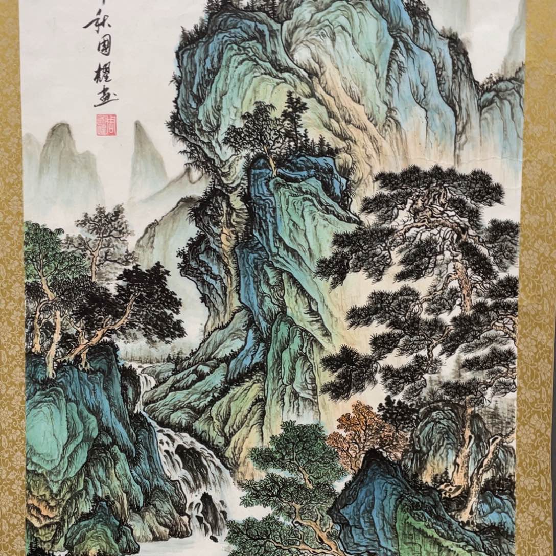 国画老师手绘带运险w