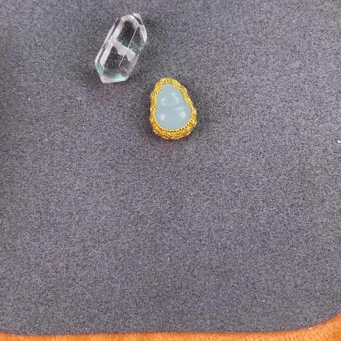 水晶珠宝半成品银S925镀金镶嵌